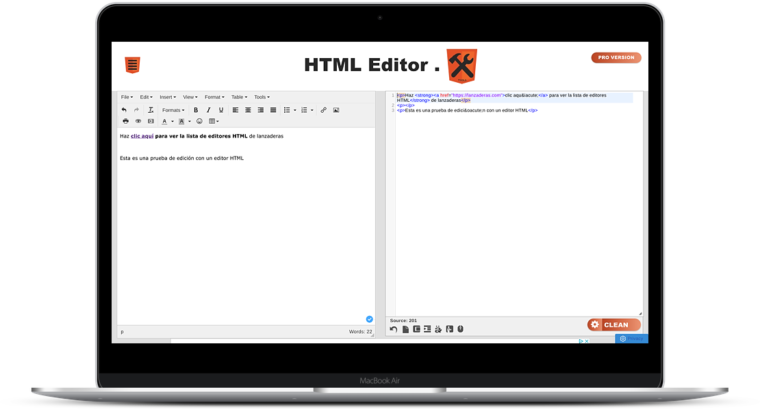 HTML Editor para hacer rápido el código que necesites de manera online